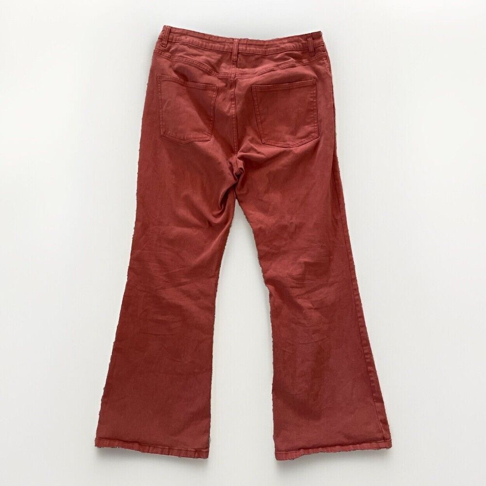 Cotton On Fall Brown Jeans Womens 12‎ Original Flare High Rise Casual Boho Style - Picture 3 of 8
